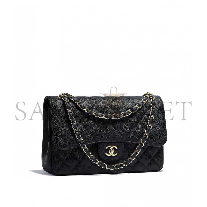 CHANEL MIDDLE CLASSIC HANDBAG A58601 Y01864 C3906 (25.5*15.5*6.cm)