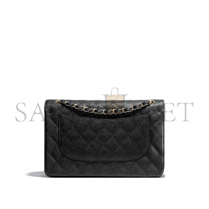 CHANEL MIDDLE CLASSIC HANDBAG A58601 Y01864 C3906 (25.5*15.5*6.cm)