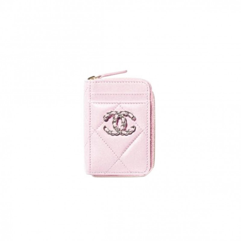 CHANEL 19 ZIPPED COIN PURSE AP2701 B07327 NH622 (11*8*2.5cm) CHANEL 19 ZIPPED COIN PURSE AP2701 B07327 NH622 (11*8*2.5cm)