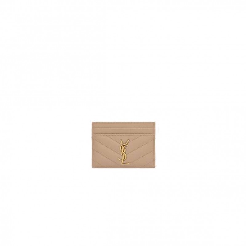 YSL CASSANDRE MATELASSÉ CARD CASE IN GRAIN DE POUDRE EMBOSSED LEATHER 423291BOW012721 (10.5*7.5*0.5cm)