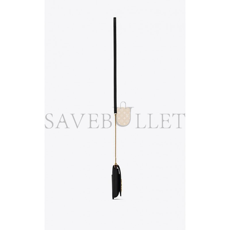 YSL CASSANDRE PHONE HOLDER WITH STRAP IN SMOOTH LEATHER 6350950U40J1000 (18*11*2.5cm)