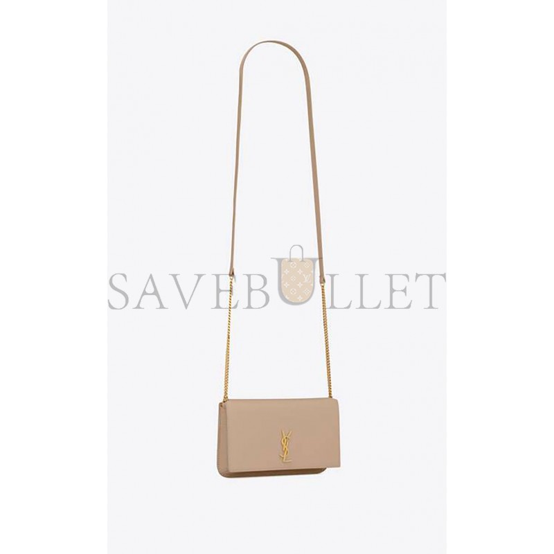 YSL CASSANDRE PHONE HOLDER WITH STRAP IN SMOOTH LEATHER 6350950U40J2721 (18*11*2.5cm)