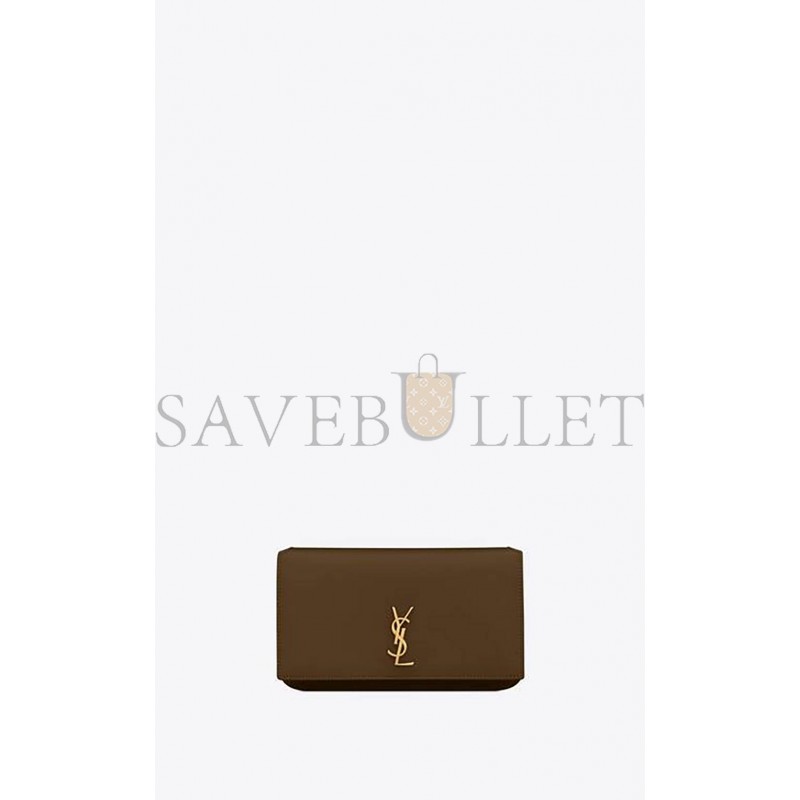 YSL CASSANDRE PHONE HOLDER WITH STRAP IN SMOOTH LEATHER 6350950U40J3234 (18*11*2.5cm)