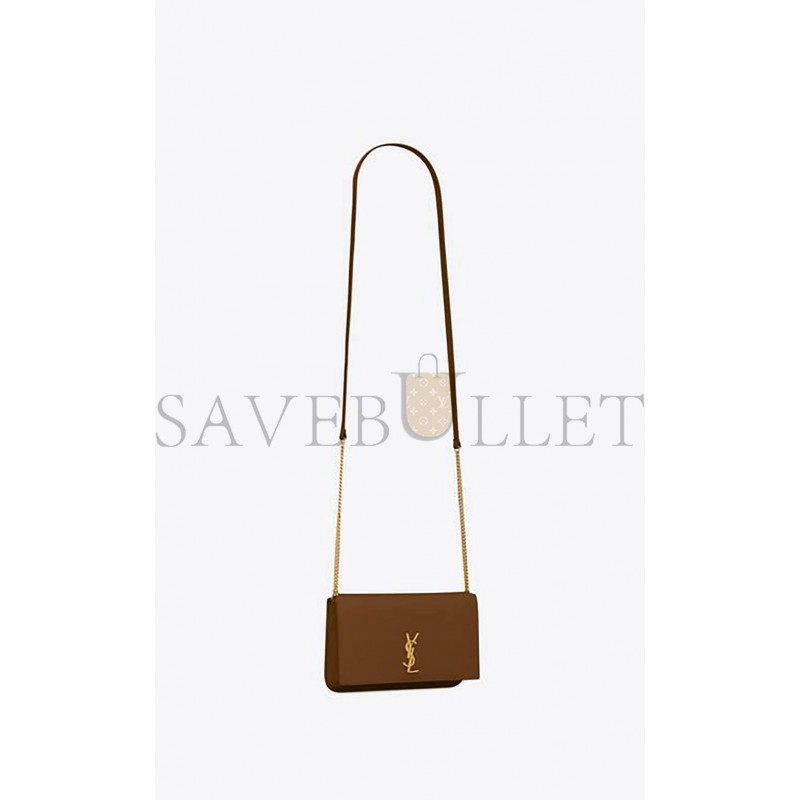 YSL CASSANDRE PHONE HOLDER WITH STRAP IN SMOOTH LEATHER 6350950U40J3234 (18*11*2.5cm)