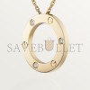 CARTIER  LOVE NECKLACE, 3 DIAMONDS B7014500