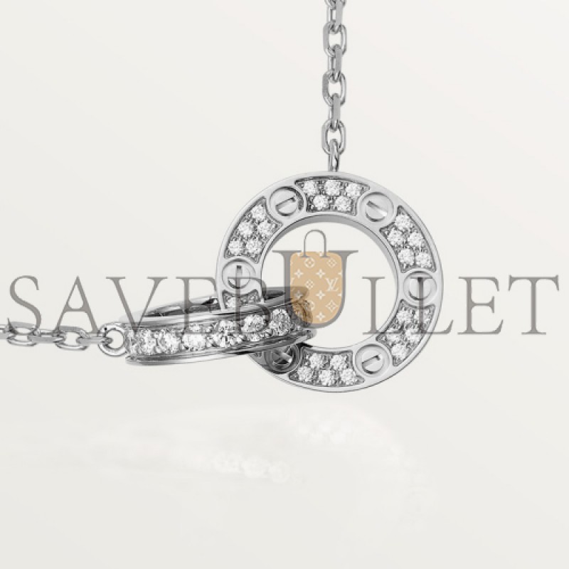 CARTIER  LOVE NECKLACE, DIAMOND-PAVED B7216300