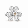 VAN CLEEF ARPELS FRIVOLE CLIP PENDANT, VERY LARGE MODEL - WHITE GOLD, DIAMOND  VCARP6L600