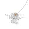 VAN CLEEF ARPELS FRIVOLE CLIP PENDANT, VERY LARGE MODEL - WHITE GOLD, DIAMOND  VCARP6L600