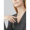 VAN CLEEF  ARPELS MAGIC ALHAMBRA EARRINGS - YELLOW GOLD, MALACHITE  VCARO3MH00