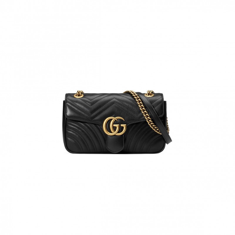 GUCCI GG MARMONT SMALL MATELASSÉ SHOULDER BAG  443497 (26*15*7cm)