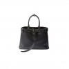 PRADA BUCKLE LARGE LEATHER HANDBAG WITH BELT 1BA416 (37*27*14cm)