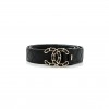 CHANEL LAMBSKIN QUILTED CC CHAIN BELT 85 34 BLACK 1375145