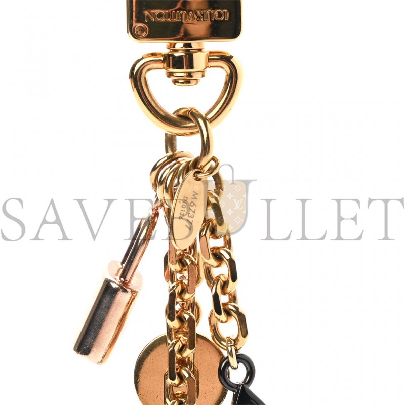 LOUIS VUITTON BAG CHARM KALEIDO V GOLD M67377