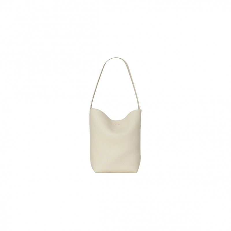 THE ROW MEDIUM NS PARK TOTE BAG IN LEATHER IVORY W1313L129IVPD (33*28*15cm)