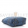 CHANEL STITCHED DENIM QUILTED MINI CHANEL 22 BLUE (19*18*6cm)