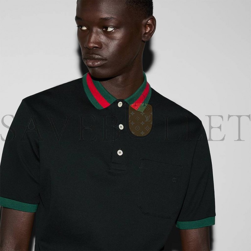 GUCCI STRETCH COTTON PIQUET POLO ‎701735 XJELJ 4437