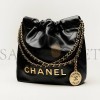 CHANEL MASTER 22 BLACK MINI HANDBAG AS3980 (20*19*6cm)