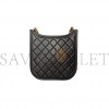 CHANEL MASTER BLACK CALFSKIN QUILTED CC CROSSBODY HOBO HANDBAG AS4532 (24*20*6cm)