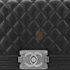 CHANEL MASTER CAVIAR QUILTED MEDIUM BOY FLAP BLACK A67086 (25*15*9cm)