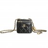 CHANEL MASTER MINI VANITY CASE WITH PEARL CRUSH CLUTCH WITH CHAIN AP1447 (11*8.5*7cm)