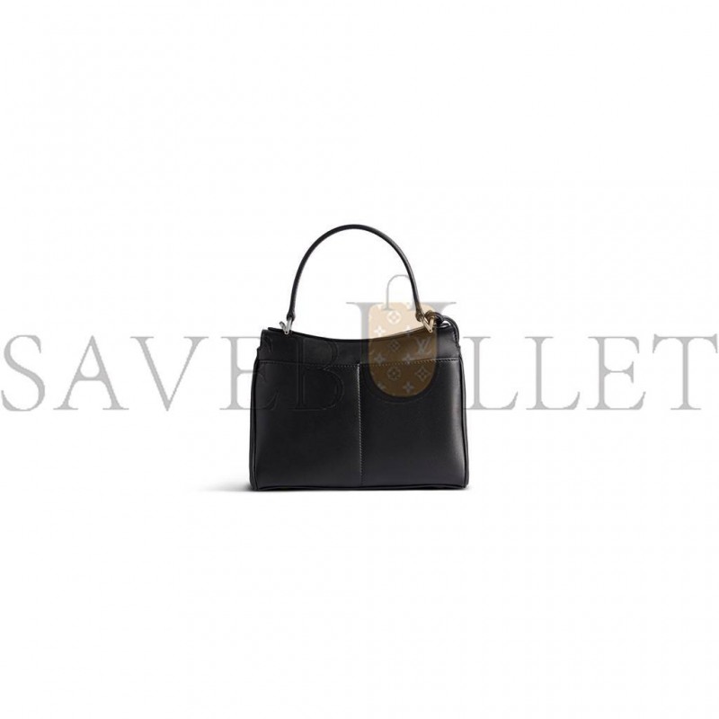 BALENCIAGA RODEO MINI HANDBAG IN BLACK SMOOTH CALFSKIN (23*10*8cm)