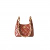 CHANEL MASTER SMALL HOBO BAG SHINY LAMBSKIN AND GOLDEN METALLIC BROWN AS4922 (22.5*19.5*8.5cm)