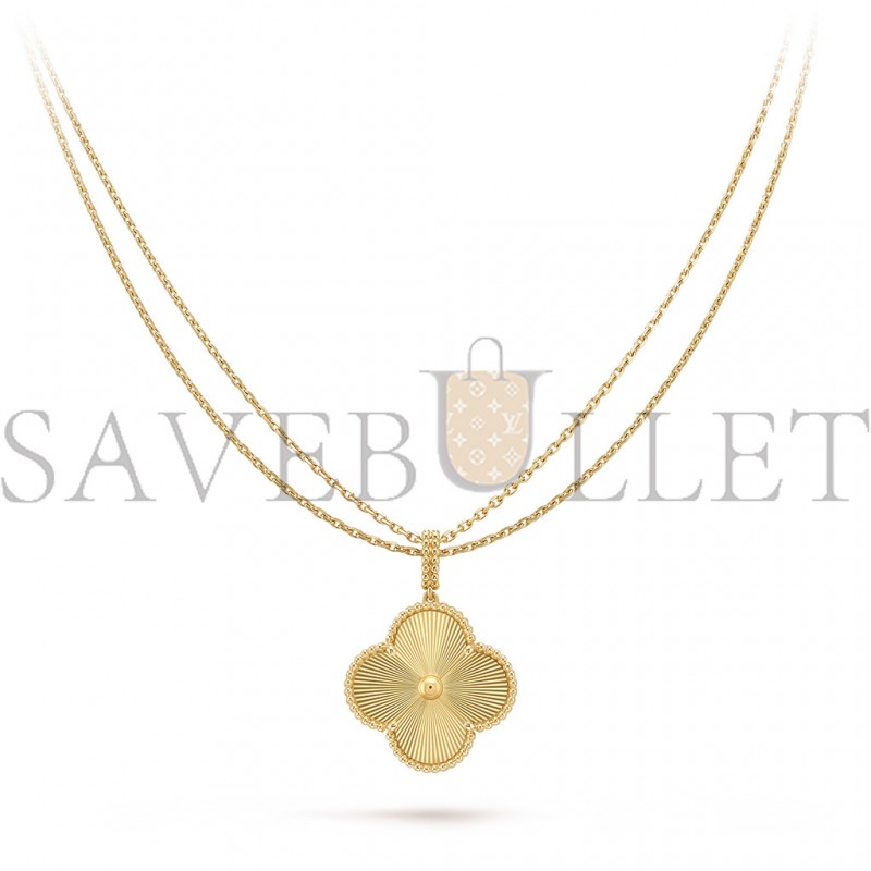 VAN CLEEF & ARPELS MAGIC ALHAMBRA LONG NECKLACE, 1 MOTIF - YELLOW GOLD  VCARP4KO00