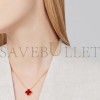 VAN CLEEF ARPELS VINTAGE ALHAMBRA PENDANT - YELLOW GOLD, CARNELIAN VCARD38500 VAN CLEEF ARPELS VINTAGE ALHAMBRA PENDANT - YELLOW GOLD, CARNELIAN VCARD38500