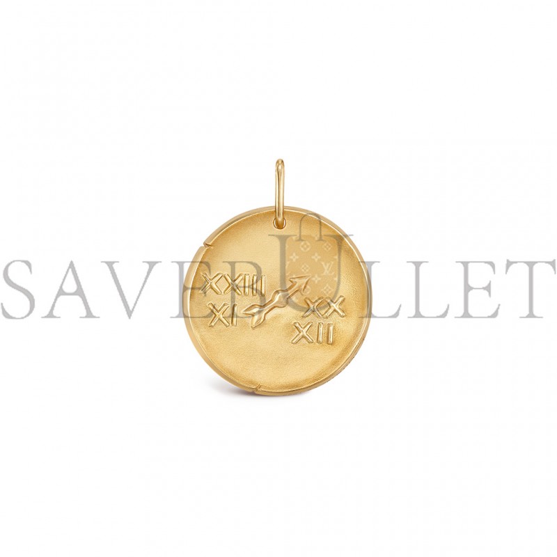 VAN CLEEF ARPELS ZODIAQUE MEDAL SAGITTARII (SAGITTARIUS) - YELLOW GOLD  VCARP7SP00