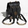 CHANEL MASTER BLACK BACKPACK IN LAMBSKIN AND GOLD-TONE METAL AS4866 (20*19*12cm)