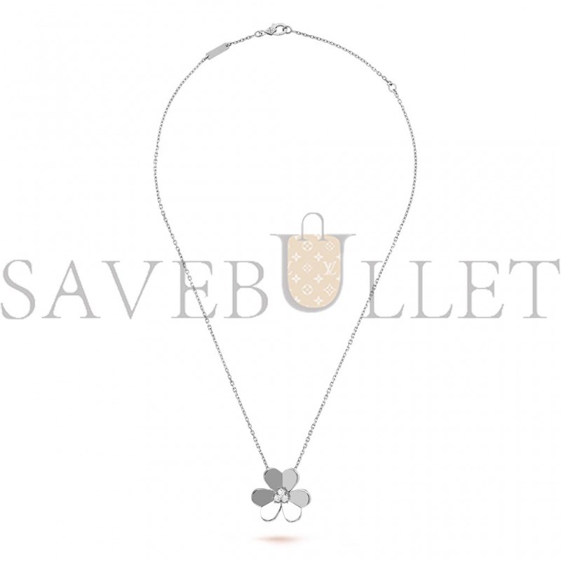 VAN CLEEF ARPELS FRIVOLE PENDANT, LARGE MODEL - WHITE GOLD, DIAMOND  VCARD25300