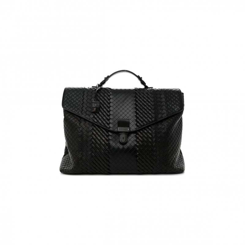 BOTTEGA VENETA INTRECCIATO VN BRIEFCASE BLACK (38*30*10cm)