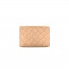 BOTTEGA VENETA NAPPA INTRECCIATO CARD HOLDER ALMOND (11*8cm)