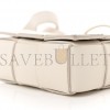 BOTTEGA VENETA LAMBSKIN MAXI INTRECCIATO EXTRA MINI CASSETTE CROSSBODY BAG WHITE (13*9*4cm)