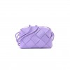 BOTTEGA VENETA LAMBSKIN MAXI INTRECCIATO SMALL CASSETTE CAMERA BAG WISTERIA (22*17*7cm)