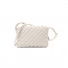 BOTTEGA VENETA NAPPA INTRECCIATO MINI LOOP CAMERA BAG WHITE (18*11*6cm)