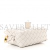 BOTTEGA VENETA NAPPA INTRECCIATO MINI LOOP CAMERA BAG WHITE (18*11*6cm)