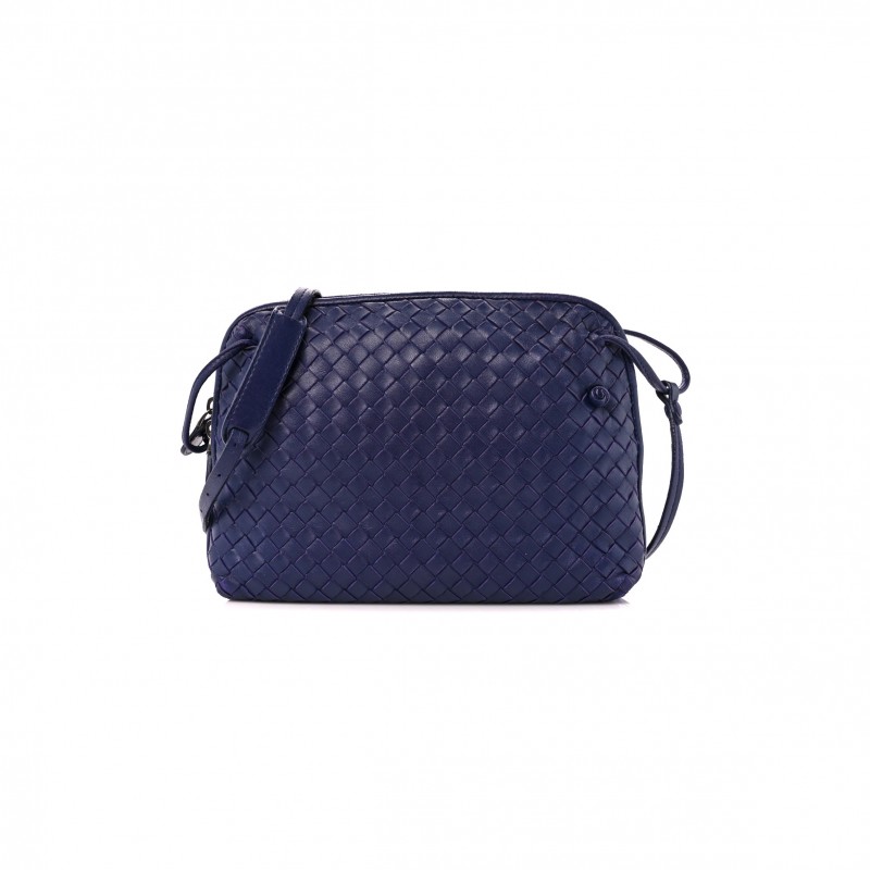 BOTTEGA VENETA NAPPA INTRECCIATO NODINI CROSSBODY MESSENGER PURPLE (23*19*5cm)