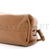 BOTTEGA VENETA BUTTER CALFSKIN THE MINI POUCH CAMEL (22*11*6cm)