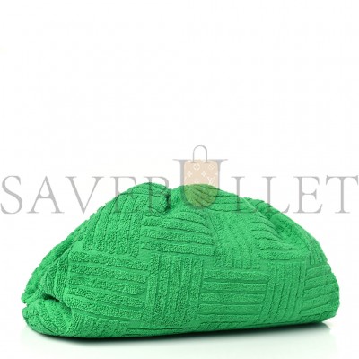 BOTTEGA VENETA SPONGE FABRIC THE POUCH CLUTCH GRASS (29*17*11cm) BOTTEGA VENETA SPONGE FABRIC THE POUCH CLUTCH GRASS (29*17*11cm)