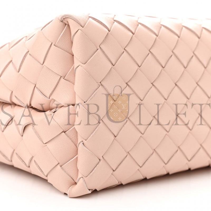 BOTTEGA VENETA NAPPA INTRECCIATO SMALL ANDIAMO SHOULDER BAG LOTUS (25*20*10cm)