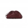 BOTTEGA VENETA BUTTER CALFSKIN THE MINI POUCH BORDEAUX (21*11*5cm）