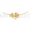 VAN CLEEF ARPELS FRIVOLE NECKLACE, 9 FLOWERS - YELLOW GOLD, DIAMOND  VCARP3W600