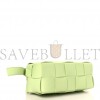 BOTTEGA VENETA LAMBSKIN MAXI INTRECCIATO SMALL BRICK CASSETTE BAG FENNEL  (23*10*10cm)