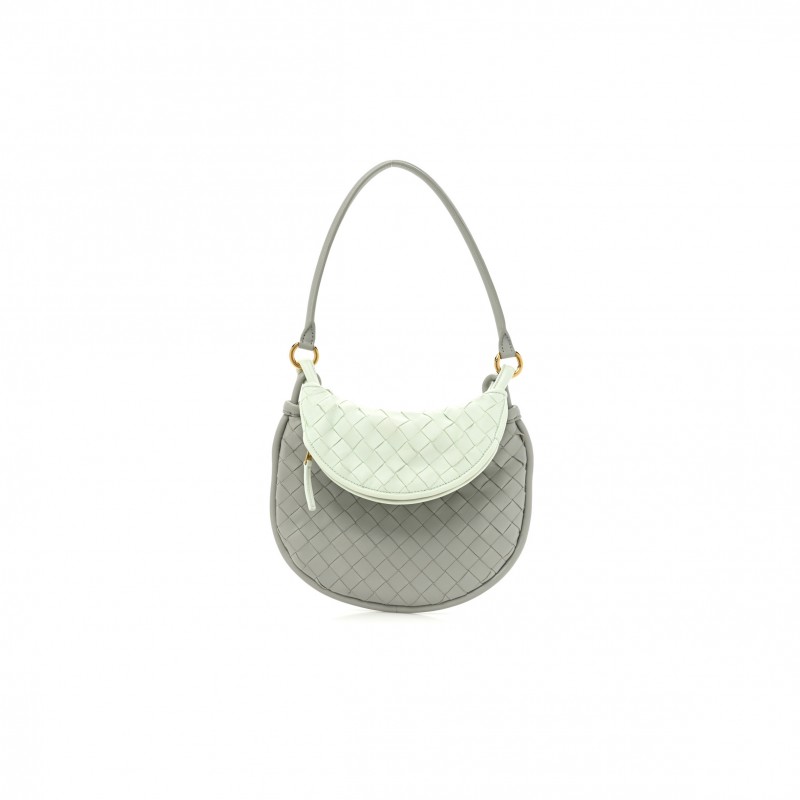 BOTTEGA VENETA NAPPA INTRECCIATO SMALL GEMELLI AGATE GREY GLACIER (25*18*6cm)