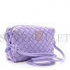 BOTTEGA VENETA NAPPA INTRECCIATO MINI LOOP CAMERA BAG WISTERIA  (18*11*8cm)