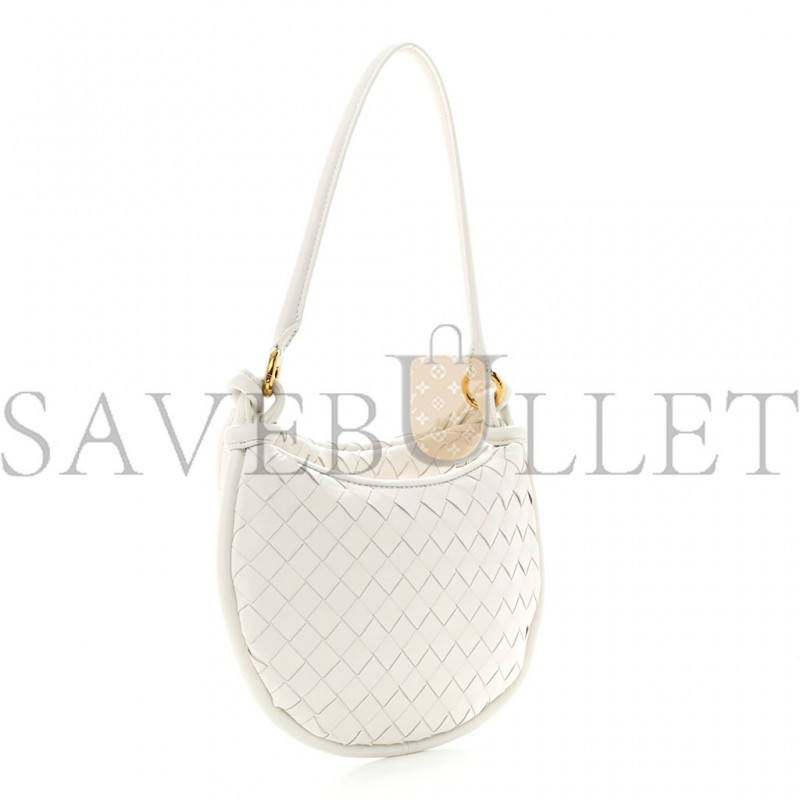 BOTTEGA VENETA NAPPA INTRECCIATO SMALL GEMELLI WHITE (27*22cm)