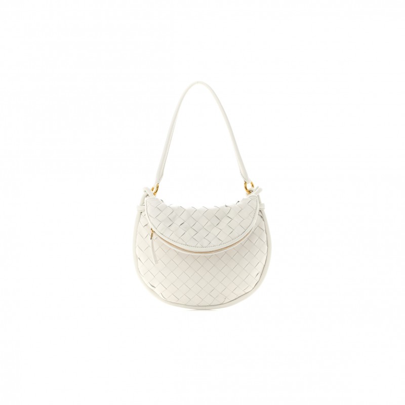 BOTTEGA VENETA NAPPA INTRECCIATO SMALL GEMELLI WHITE (27*22cm)