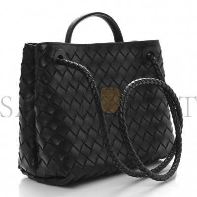 BOTTEGA VENETA NAPPA INTRECCIATO SMALL ANDIAMO SHOULDER BAG BLACK (25*20*10cm) BOTTEGA VENETA NAPPA INTRECCIATO SMALL ANDIAMO SHOULDER BAG BLACK (25*20*10cm)