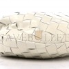 BOTTEGA VENETA PATENT NAPPA INTRECCIATO MINI JODIE WHITE (23*13*8cm)